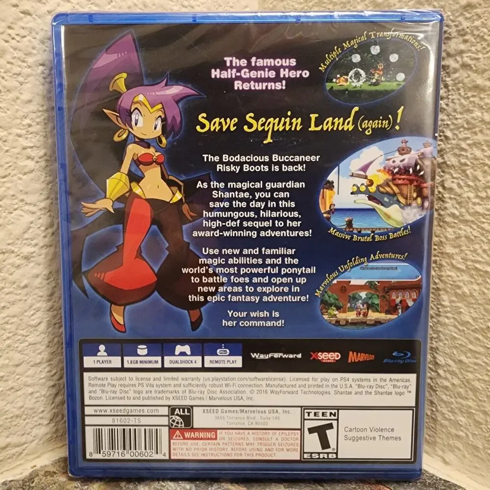 Game - Shantae: 1/2 Genie Hero (NEW) - PS4